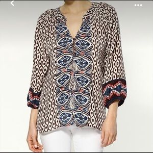 Tolani Silk Print Top